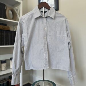 Banana Republic Striped Button-Up Shirt